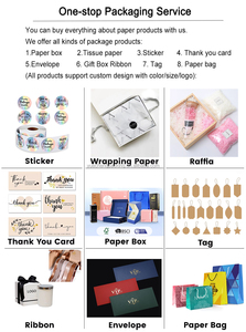 免费样品定制标志矩形化妆品白色卡片纸包装盒艺术纸带箔冲压化妆品盒 - Product Image 5