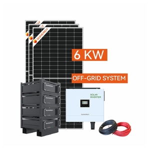 Sistema solare Off-Grid 5KW off-Grid sistema solare Off Grid costo del sistema solare con batteria agli ioni di litio Controller MPPT