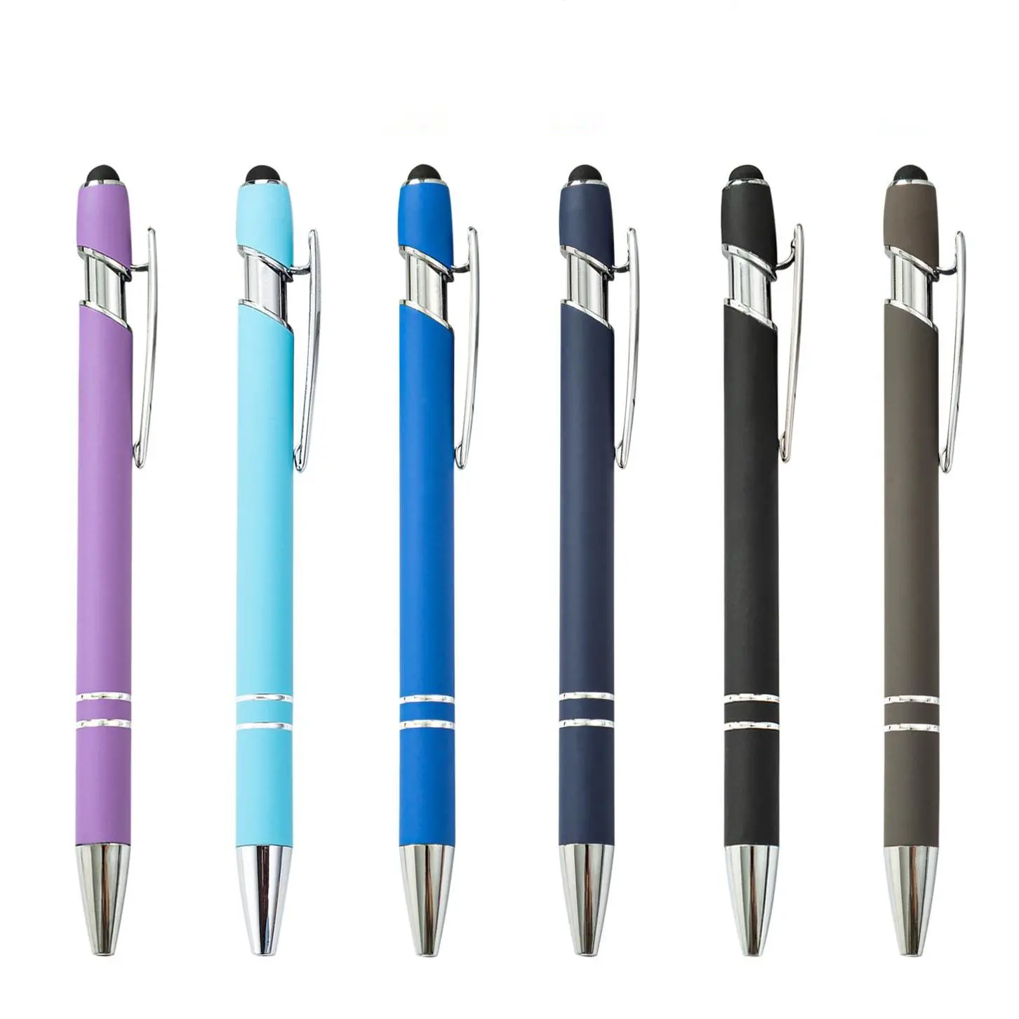 Stylus ile kugelschreiber bolIgrafo stylo plastik Metal Stylus Metal tükenmez kalem