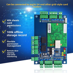 Wiegand Controller di accesso alla rete 1/2/4 porte pannello di controllo di accesso 125khz/13.56mhz TCP/IP scheda di controllo di accesso