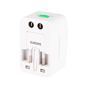 อะแดปเตอร์สำหรับเดินทางอเนกประสงค์แบบออลอินวันเอาต์พุตแบบ2 USB แบบ UK US AU EU ปลั๊กสำหรับแล็ปท็อปและกล้องไฟ10W - Product Image 6