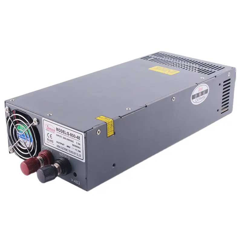 SMUN S-800-60 800W 60VDC 13A Modalità di Interruttore di Uscita di Alimentazione 110V/220V a 60VDC Convertitore