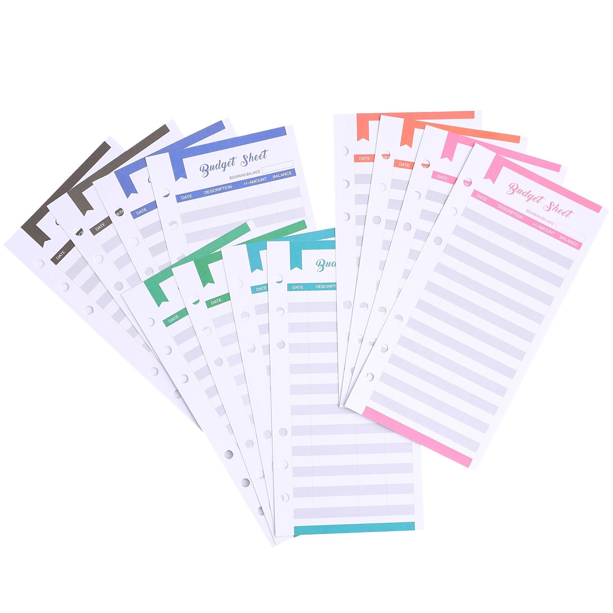 Feuille commune du budget 12pcs
