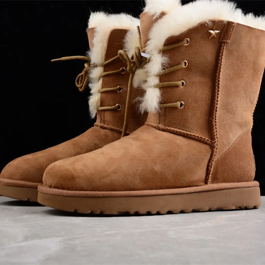 Wholesale Designer Famous Brand Warm Ankle Fur Wool Lady Luxury Short Winter Snow Women Shoes Designer Boots