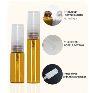 2Ml 3Ml 5Ml 10Ml Rỗng Thủy Tinh Trong Suốt Chai Nước Hoa Refillable Mini Phun Atomizer Cho Tinh Dầu Du Lịch Mẫu - Product Image 4