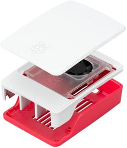 Aismartlink Official Raspberry Pi 5 Case Red/White Case Raspberry Pi5 Active Cooling PWM Fan Protection - Product Image 1