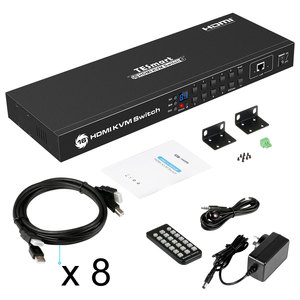 TESmart USB2.0 16端口KVM交换机，带19英寸屏幕服务器机架KVM，用于项目 - Product Image 3