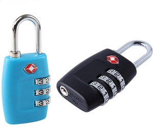 Mavi renk 3 / 4 dijital TSA kombinasyon bavul asma kilit anahtarsız şifreli kilit - Product Image 6