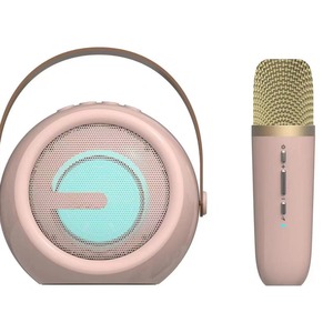 Portable for Bluetooth Speaker with RGB LED Lighting Microphone and 5W Power Output for Home <strong>K</strong> <strong>Small</strong> Family KTV New Handle - Product Image 4