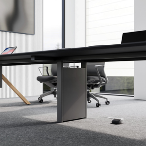 Bàn hội nghị mô-đun lớn hiện đại cho phòng họp văn phòng tại nhà chất liệu gỗ thời trang cho 4 8 10 12 người - Product Image 2