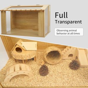 <span class=keywords><strong>Cage</strong></span> pour <span class=keywords><strong>hamster</strong></span> en bois massif transparent de 24 ", 12mm d'épaisseur, en bouleau, pour hamsters et cochons d'Inde - Product Image 5