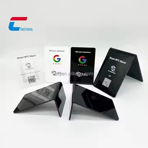 Kunden spezifischer Acryl-RFID-Chip Google Facebook Bewertung NFC-Stand karte QR-Code NFC Kontakt los Tippen Sie auf NFC-Displayst änder - Product Image 3
