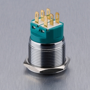Interruttore a pulsante impermeabile in metallo 24 Volt blocco a LED interruttore a pulsante - Product Image 3