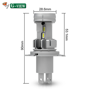 หลอดไฟหน้า LED H4 gview 80W 6500K 12V สำหรับรถยนต์และรถจักรยานยนต์รถยนต์ไฟ LED ODM foco LED H19 9003 GCS gview - Product Image 2