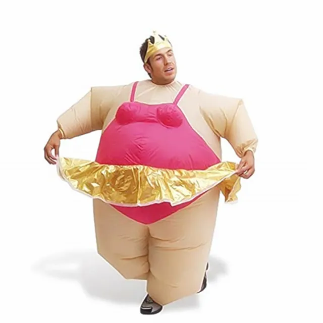 ¡Divertido! Inflable mujer gorda traje inflable traje de gordo traje para mujer adulto