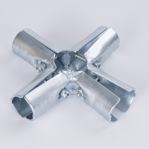 用于模块化货架系统的工业标准OD 1.1英寸银镀锌导管连接器 - Product Image 5