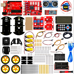 Аксессуары для DIY, интеллектуальный 4WD робот, умный автомобильный кодировщик, батарейный блок, приводной двигатель, развивающие игрушки, робототехника, комплект для Arduino