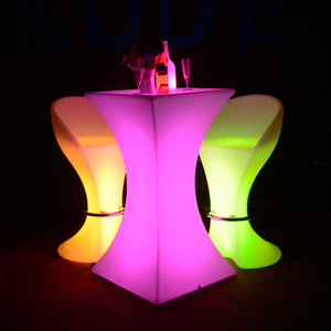 New 16 thay đổi màu sắc <span class=keywords><strong>LED</strong></span> ánh sáng Bar bảng và ghế bên đồ nội thất có thể sạc lại <span class=keywords><strong>LED</strong></span> Cocktail bảng - Product Image 3