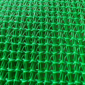 Монопроволочная защитная сетка из полиэтилена HDPE с веревкой и проушинами для строительства и строительства - Product Image 1
