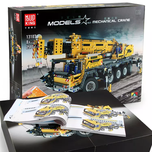 Mould King 13107 modelo juegos de bloques de construcción Technic grúa mecánica aplicación programación Control remoto excavat vehículo de ingeniería