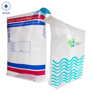 Özel baskılı PE valf çantası 25kg yük kapasitesi, her iki tarafta şirket logosunu belirgin bir şekilde sergiliyor. - Product Image 5