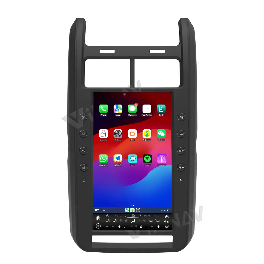 Rádio estéreo para carro Android 13.6 Polegadas com tela HD para Dodge Journey 2009-2015 Navegação GPS Reprodutor Multimídia de Vídeo Unidade principal