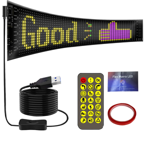 Программируемая светодиодная матричная Пиксельная панель RGB, гибкая рекламная доска объявлений RGB для заднего стекла автомобиля, новый аксессуар - Product Image 4