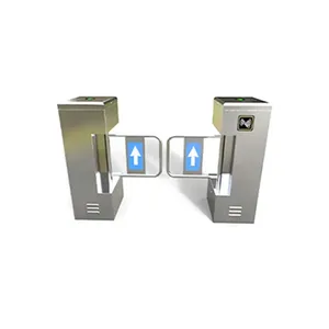 Efficient Automatic Flap Barrier Gate Access Control System QR Code Reader Swipe Card Swing Barrier Door <strong>Entry</strong> Pass Turnstiles - Product Image 1