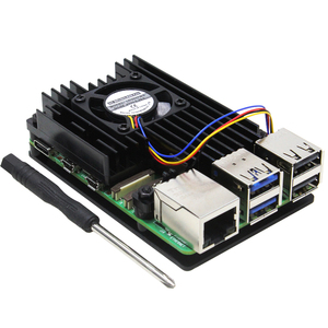 <strong>Raspberry</strong> <strong>Pi</strong> 5 Armor <strong>Case</strong> Metal Shell Aluminum Alloy with PWM Cooling Fan Protective Shell for <strong>Raspberry</strong> <strong>Pi</strong> 5 - Product Image 2