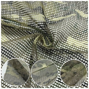 100% poliestere resistente peso medio 105gsm maglia mimetica tessuto stampato traspirante per la caccia all'aperto copertura parasole - Product Image 1