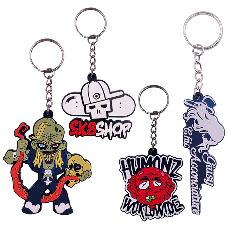 Porte-clés PVC 2D personnalisés