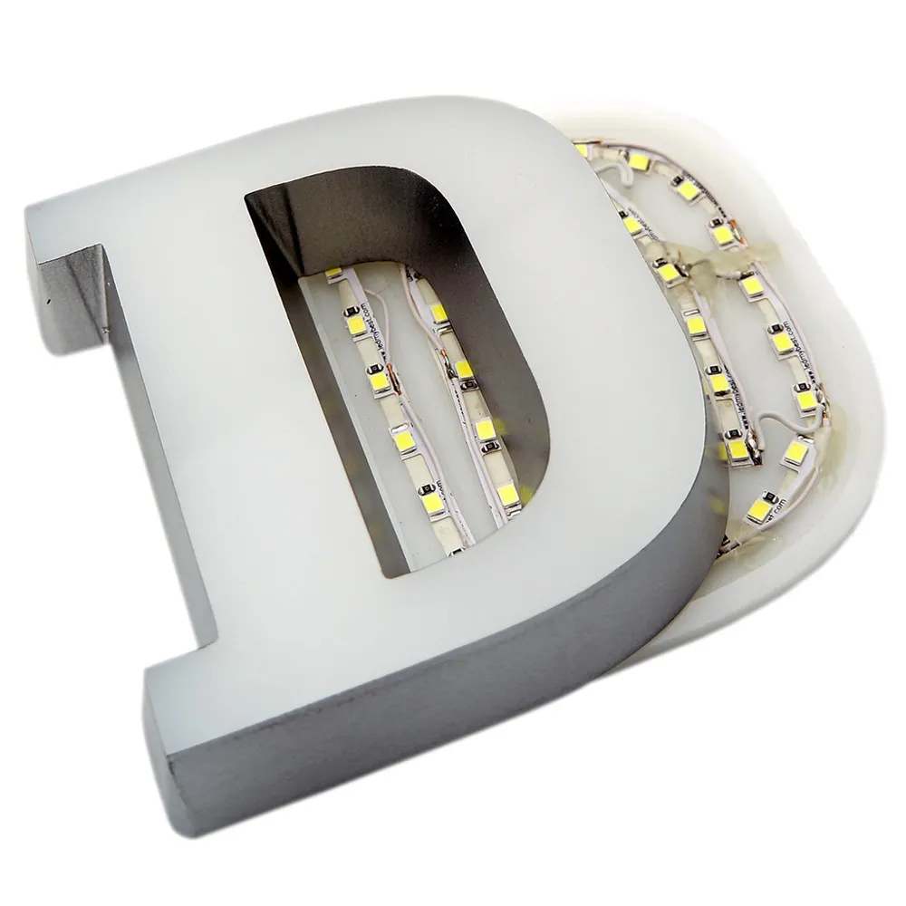 LED acrilico mini lettere luminose sono utilizzati per alberghi, strade commerciali, centri commerciali e insegne luminose