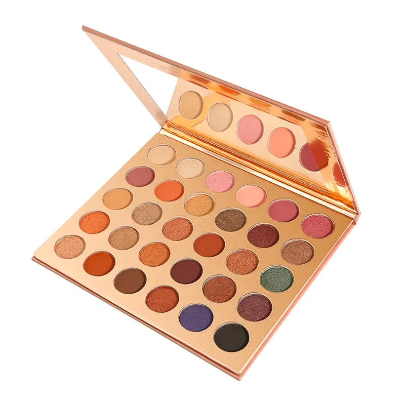 Su misura smoky eye 30 colori dell'ombretto di colore no logo in oro rosa eyeshadow palette