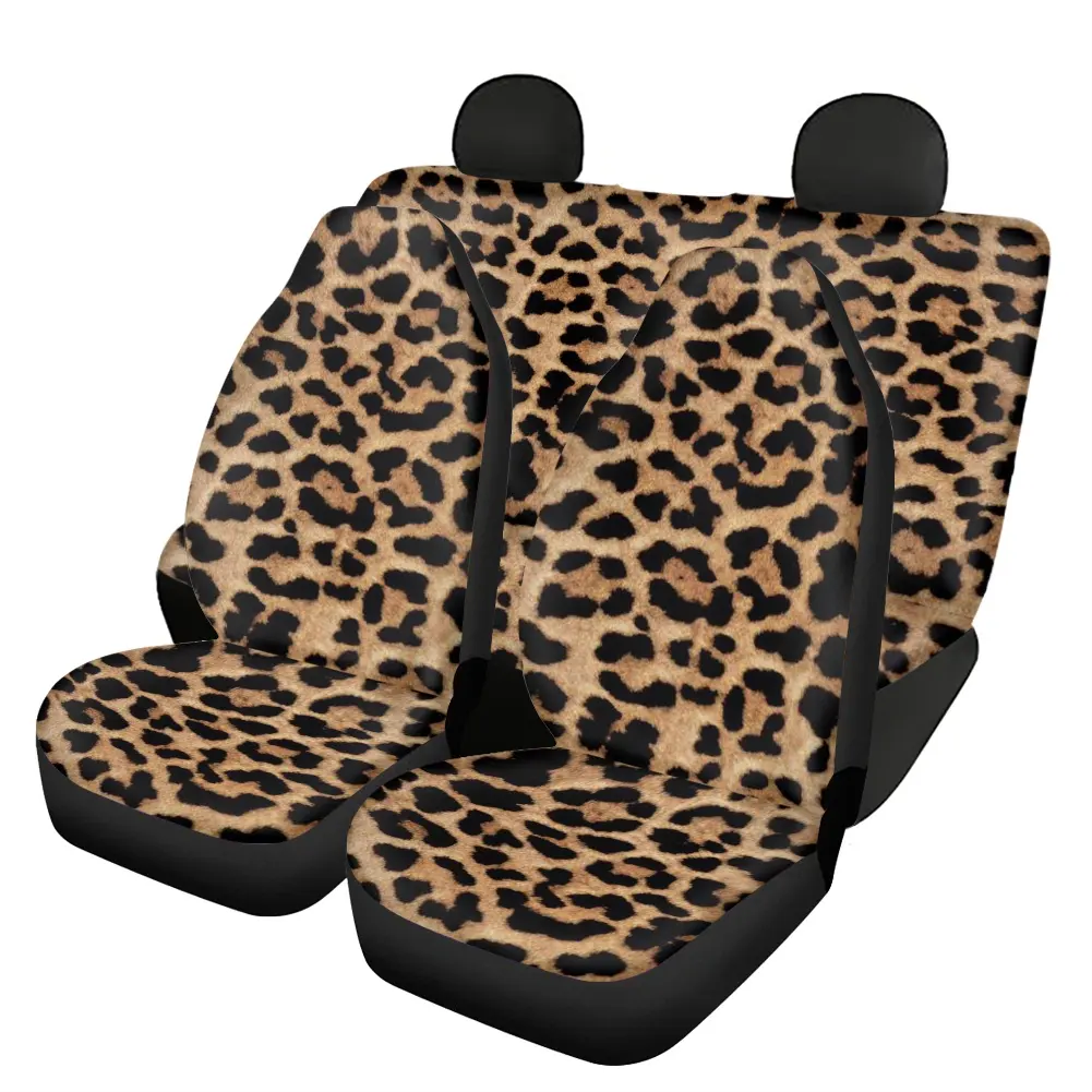Protector de asiento de coche con estampado de leopardo, POD Dropshipping, accesorios para automóviles, Protector para mujer, tamaño Universal, fundas para asientos de SUV personalizadas