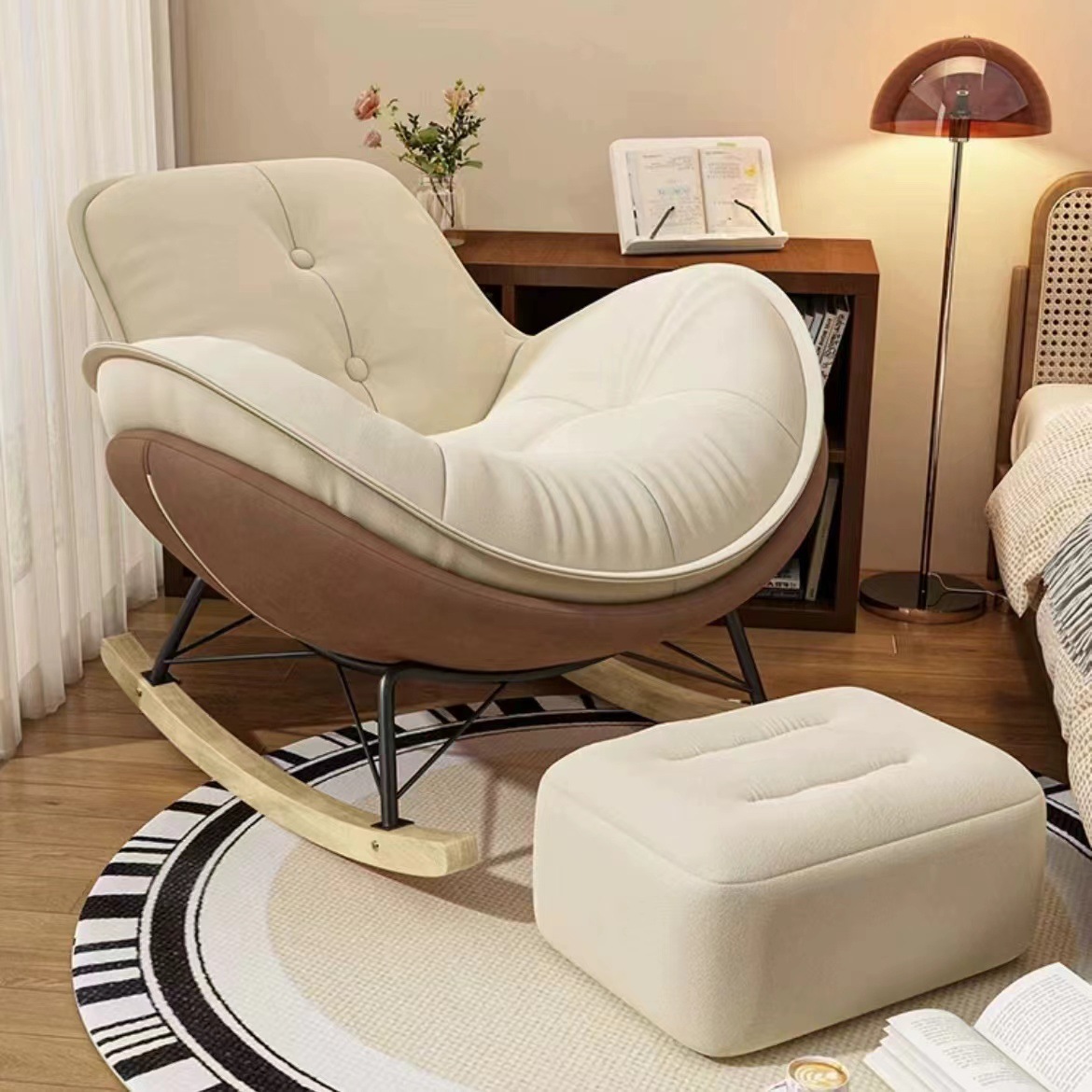pelle artiglio, base marrone caffè, cuscino, borsa morbida europea, pedale