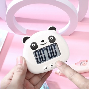 Timer digitale a forma di mucca panda con schermo LCD per cucinare lo studio dello studio del Timer con il magnete a forma di bovini da latte - Product Image 4