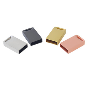 短圆形金属u盘2.0，带定制标志3.0 u盘记忆棒2 Gb 4 Gb 8 Gb - Product Image 3
