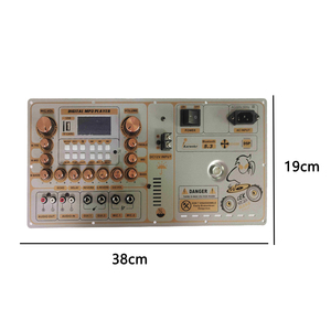 Placa de amplificadores y receptores de audio de 150W, reproductor de MP3 Bluetooth 5,0, Radio FM, micrófono dual, control remoto IR, entrada de CA/CC - Product Image 6