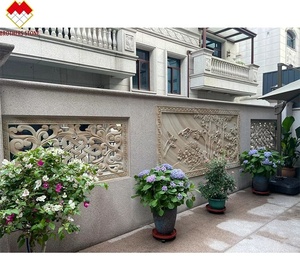 Outdoor Garden Matte Sandstone <strong>Wall</strong> Mural Decorative Sculptures Villas Western Eastern <strong>Design</strong> Styles