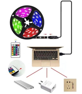 5V IP65 Color Box 150D 5050RGB Led Strip Set 24 Key IR Controller 5V USB RGB5050 LED Strip Kit RGB Set RGB Kit - Product Image 3