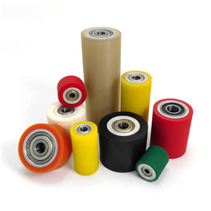 Customized Unpowered <strong>Silicone</strong> Roller PU Coated Bearing Nylon Pulley Omnidirectional Wheel with Moulding Processing Service