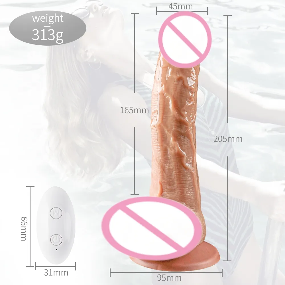 Großhandel große Knochen rotierendes Silikon realistisch stoßen männlich groß groß Dildo für Frauen Masturbatoren Penis Sexspielzeug zu verkaufen