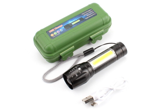 Çok fonksiyonlu teleskopik odaklama su geçirmez 3w cob led xpe cep minik meşale ışık şarj edilebilir mini fenerleri - Product Image 5