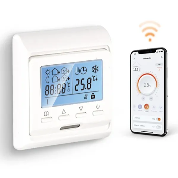 Tuya Smart Thermostat WiFi LCD Panneau de contrôle de la température pour les travaux de chauffage par le sol