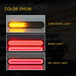 ไฟท้าย LED แบบต่อเนื่องสีแดง/เหลือง DC 9-30V IP68ไฟท้ายขับขี่รถบรรทุกที่ทนทานไฟวิ่งกลางวันไฟหน้า - Product Image 6