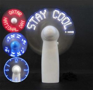 Yuguang新着2023バッテリー交換可能なハンドヘルドLEDファンカスタマイズされたメッセージディスプレイミニ点滅ファン - Product Image 5
