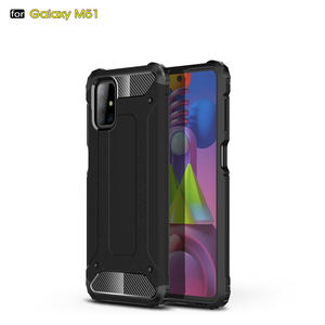 Zırh 2 in 1 ayrılabilir darbeye sert PC + yumuşak TPU arka kapak <span class=keywords><strong>Sam</strong></span> sung Galaxy M51 için kılıf