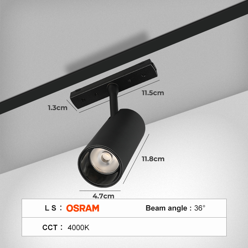 GN/สปอตไลท์47มม. 12W สีดำ