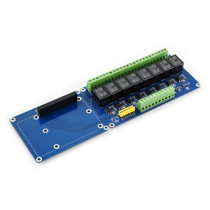 Módulo de relé de 8 canales para Raspberry Pi, placa de relé de potencia de 8 canales compatible con Raspberry Pi 3 Modelo B + B