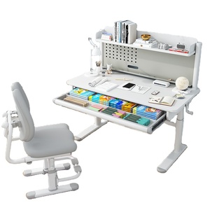 Çok fonksiyonlu çocuk yüksekliği ayarlanabilir çalışma masası çalışma masası ve kitaplık tasarımları öğrenciler çalışma masası - Product Image 5